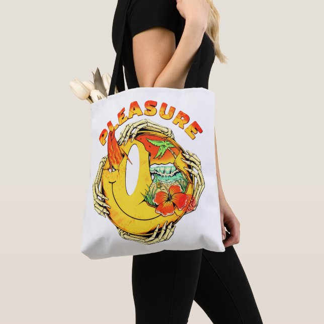 Pleasure Tropical Smile Tote Bag (Close Up)