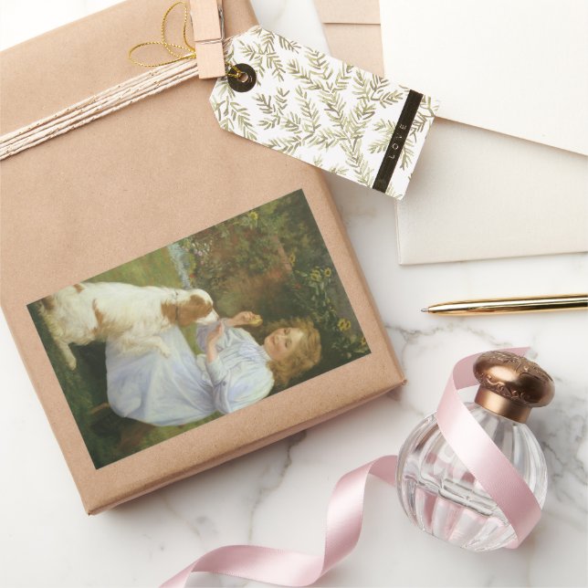 Pleasures of Hope by William Henry Gore Rectangular Sticker (Gifting)