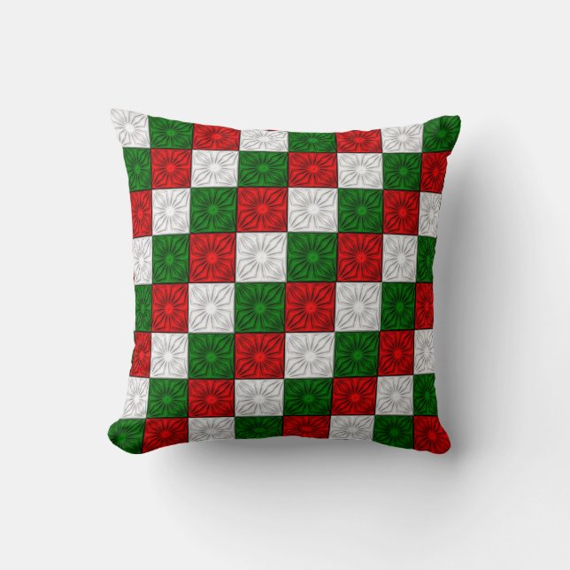 Pleated Corners, RWG-Square Throw Pillow (Front)