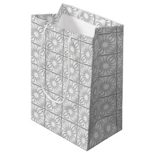 Pleated Corners-White-Gift Bag M