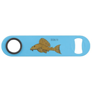 Pleco fish cartoon illustration