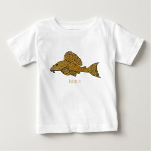 Pleco fish cartoon illustration  baby T-Shirt