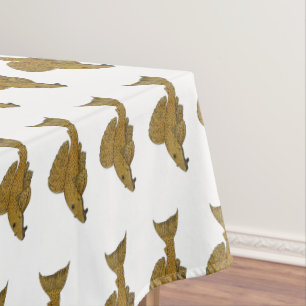 Pleco fish cartoon illustration tablecloth