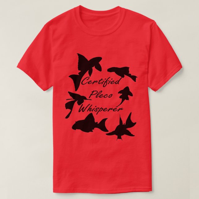 Pleco Whisperer Collage T-Shirt (Design Front)
