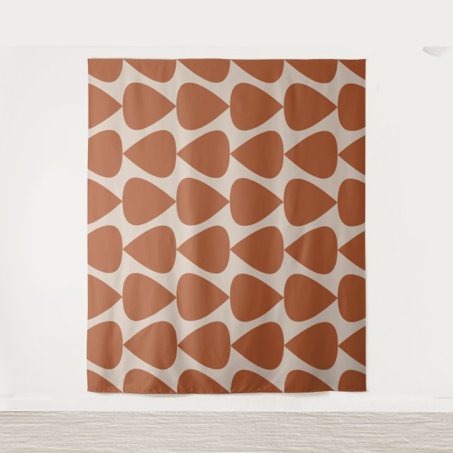 Plectrum Pattern in Clay and Putty Tapestry (Front)