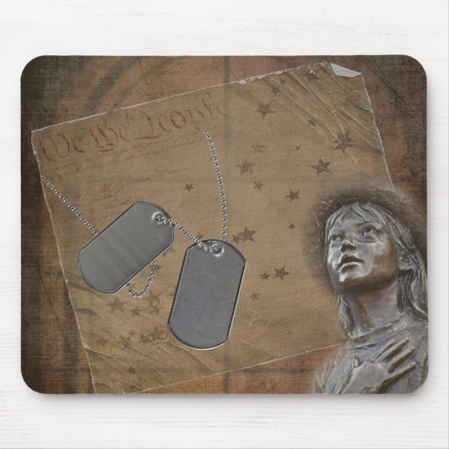 Pledge Of Allegiance Mouse Pad (Front)