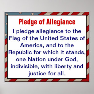Pledge of Allegiance poster