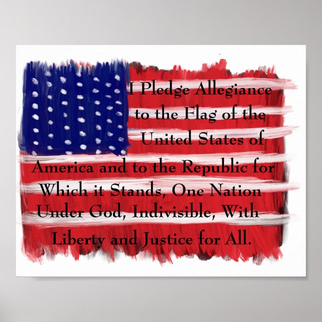 Pledge Of Allegiance Poster (Front)