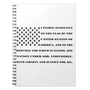Pledge Of Allegiance  #USAPatriotGraphics Notebook