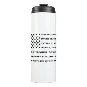 Pledge Of Allegiance  #USAPatriotGraphics Thermal Tumbler