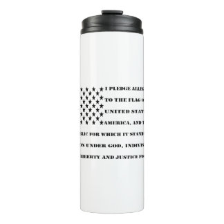 Pledge Of Allegiance  #USAPatriotGraphics Thermal Tumbler