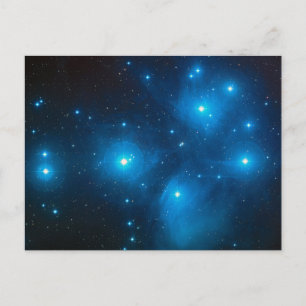 Pleiades Astro Oujda asterism blue star cluster Postcard