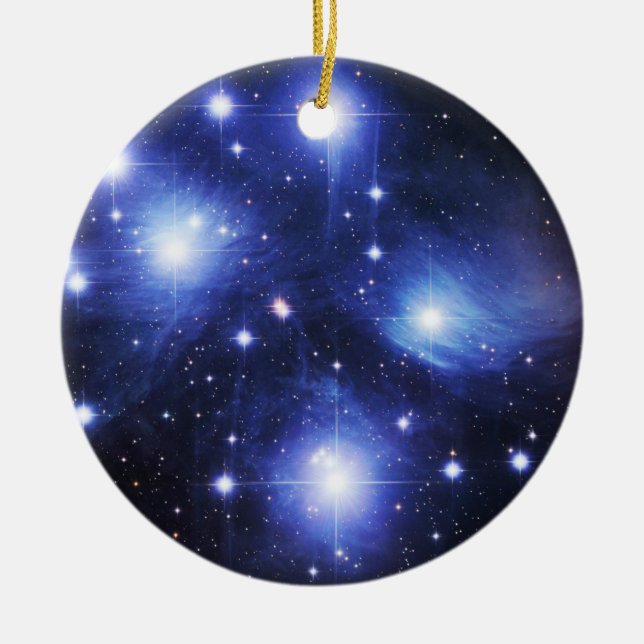 Pleiades Ceramic Tree Decoration (Front)