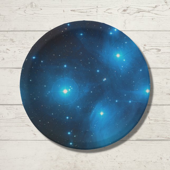 Pleiades Open Star Cluster Paper Plate (Creator Uploaded)