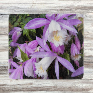 Pleione Windowsill Orchids Floral Cutting Board