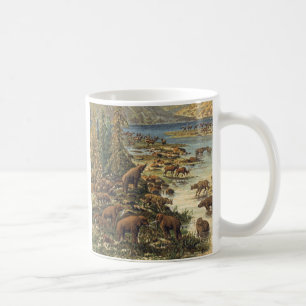 Pleistocene Era Antique Print Coffee Mug