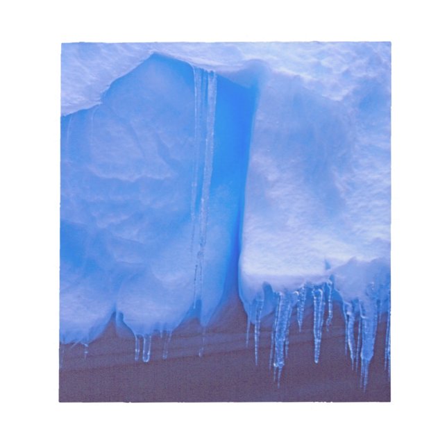 Pleneau Iceberg Graveyard, Antarctica: Blue Notepad (Front)