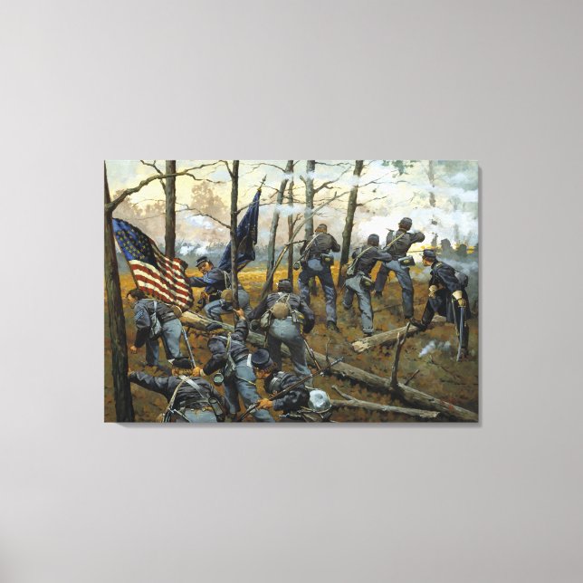 Plenty of Fighting Today by Keith Rocco Canvas Print (Front)