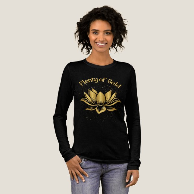 Plenty of Gold Lotus Tri-Blend Shirt (Full Front)