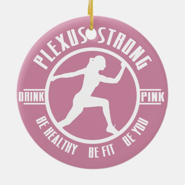 Plexus Strong! Ceramic Tree Decoration (Back)
