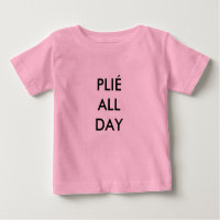 Plié All Day Pink Baby Bodysuit
