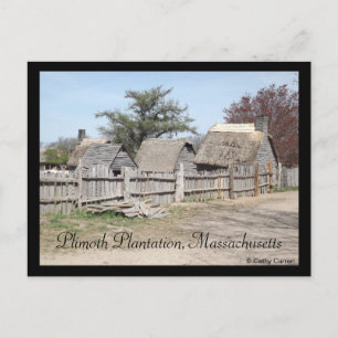 Plimoth Plantation, Massachusetts Postcard