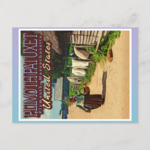 PLIMOTH PLANTATION - PLIMOTH PATUXET - PLYMOUTH US POSTCARD