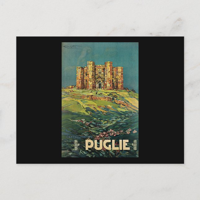 Plinio Codognato Pugile Castel Del Monte Postcard (Front)