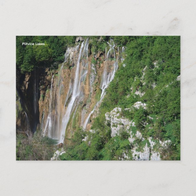 Plitvice Lakes Croatia Holiday Postcard (Front)