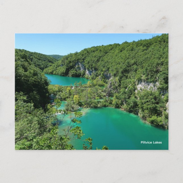Plitvice Lakes Croatia Holiday Postcard (Front)