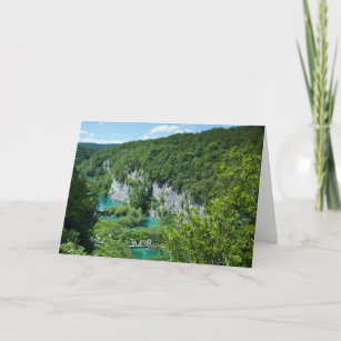 Plitvice Lakes Croatia Landscape Photography Card