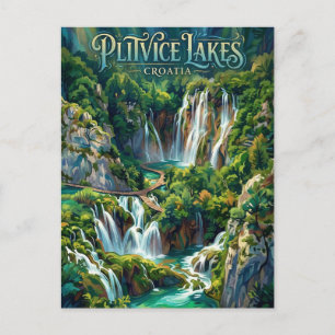 Plitvice Lakes Croatia Postcard