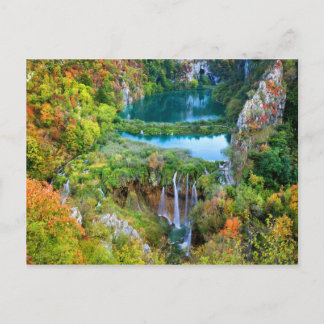Plitvice Lakes in Croatia Postcard
