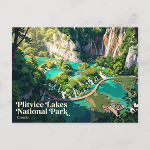 Plitvice Lakes National Park Croatia Postcard