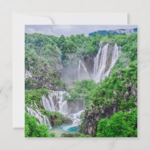 Plitvice lakes waterfall