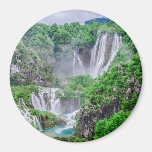 Plitvice lakes waterfall magnet
