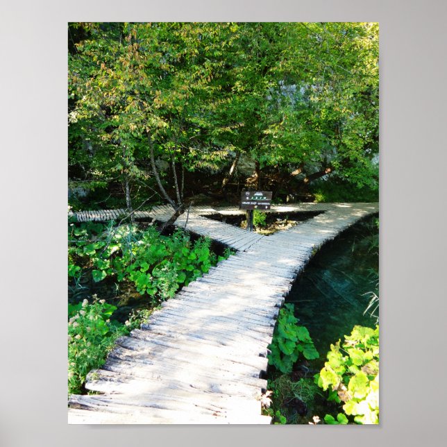 plitvice national park, croatia poster (Front)