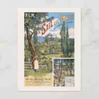 PLM Sail les Bains France Vintage Poster 1895