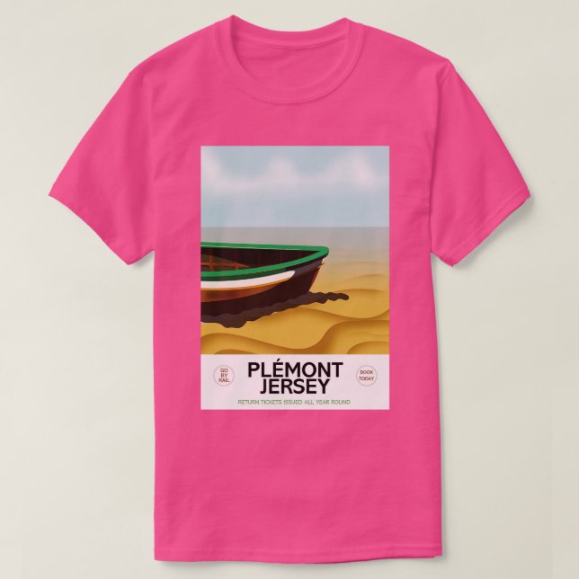 Plmont Jersey Beach poster T-Shirt (Design Front)