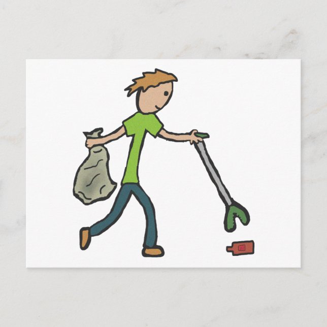 Plogging and Litter Picking Postcard (Front)