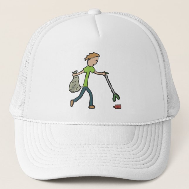 Plogging and Litter Picking Trucker Hat (Front)