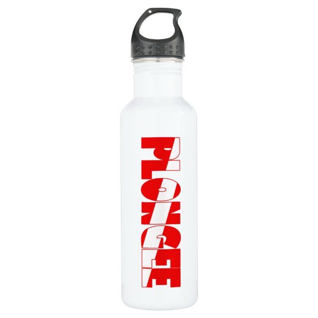 Plongee (French) 710 Ml Water Bottle (Front)