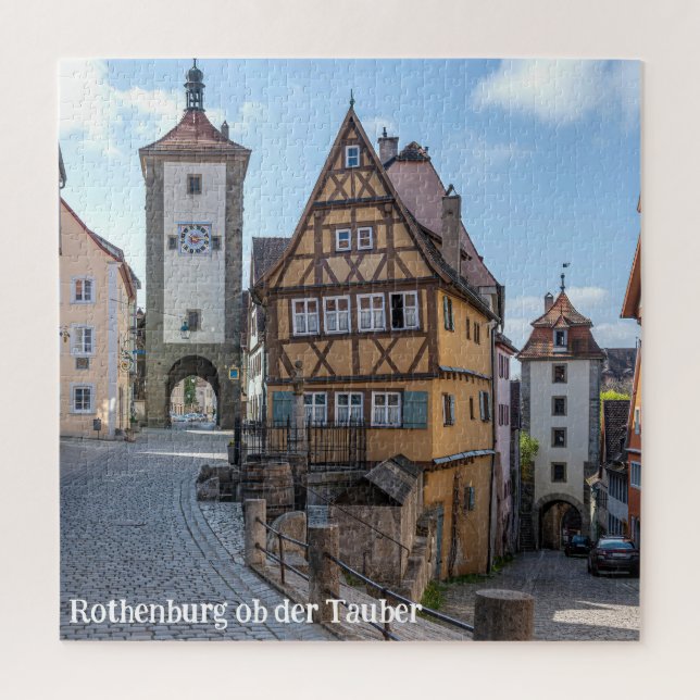 Plönlein in Rothenburg ob der Tauber, Germany Jigsaw Puzzle (Vertical)
