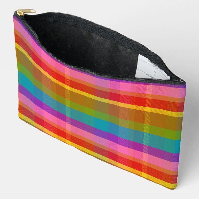 Ploomfs Plaid DGRWP Accessory Pouch (Open)