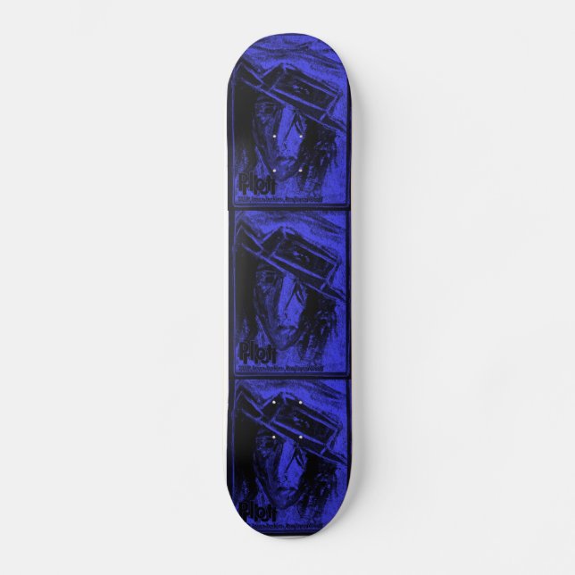 PLOT BLUE SKATEBOARD (Front)