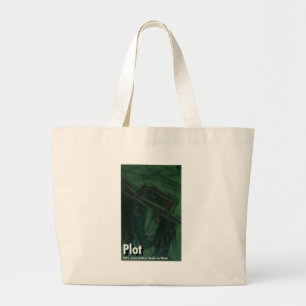 plot large tote bag