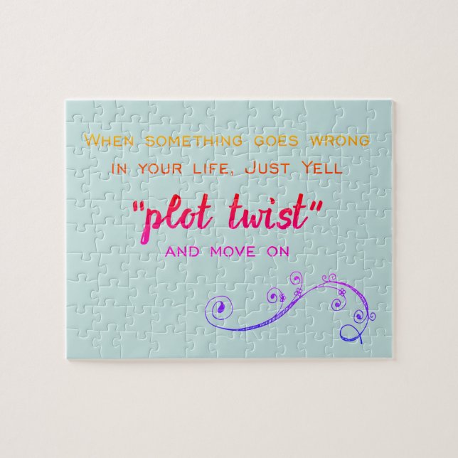 Plot Twist Humourous Book Club   Jigsaw Puzzle (Horizontal)
