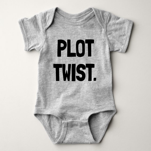 Plot Twist Newborn Baby Gift Bodysuit (Front)