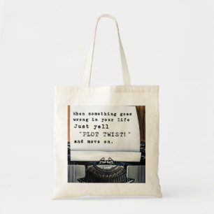 "Plot Twist" Tote Bag