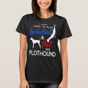 Plothound Funny Basketball Dog Owner Xmas T-Shirt